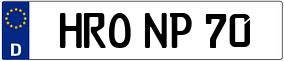 Truck License Plate